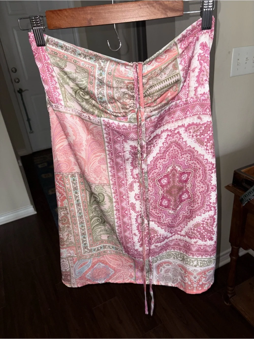 Altar'd State Pink Paisley Strapless Sundress - Picture 2 of 3